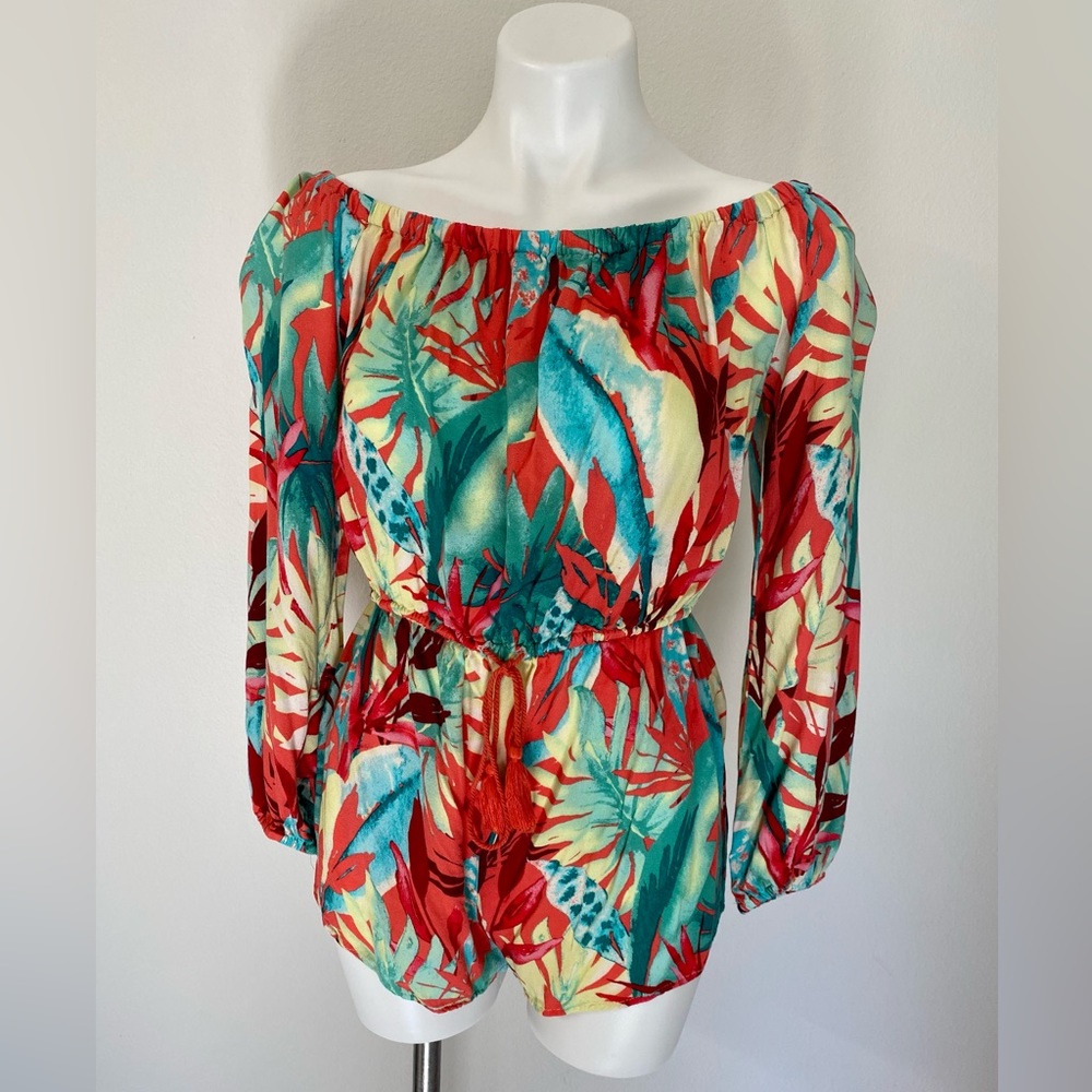 Forever 21 Tropical Print Romper